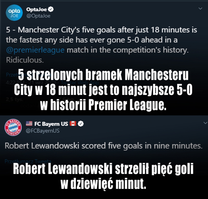 Man City pobiło rekord? Oficjalny profil Bayernu odpowiada... :D